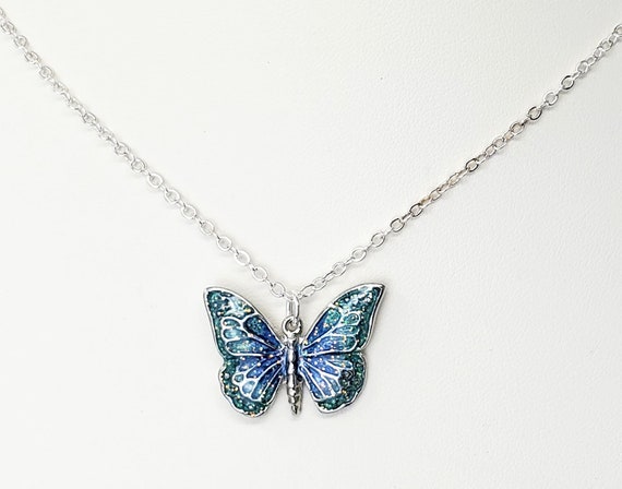 Childrens on sale butterfly necklace