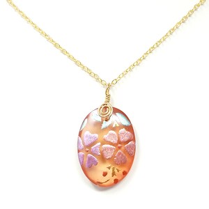 Transparent Flower Necklace, Flower Necklace, Floral Necklace, Flower Jewelry, Blooms and Blossoms, Resin Necklace
