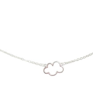 There's always a "Silver Lining" Necklace, Cloud Necklace, Hope Necklace, Dainty Necklace, Minimalist Necklace, Layering Necklace