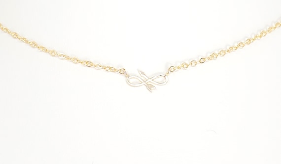 Dainty Infinity Arrow Necklace Dainty Infinity Necklace Layering Necklace Infinite Love Necklace Dainty Necklace Minimalist Necklace Etsy
