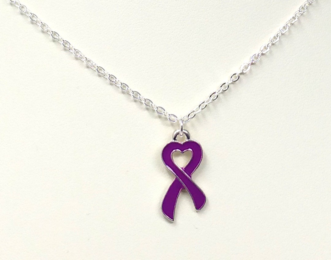 Purple Awareness Ribbon for Alzheimer's Pancreatic - Etsy