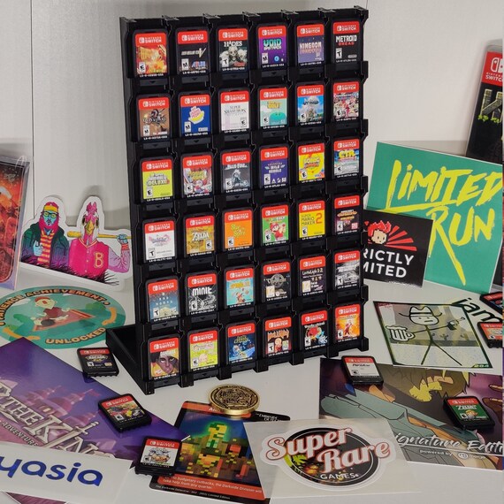 Nintendo Switch Cartridge Display Shelf 36 Games Upright Etsy