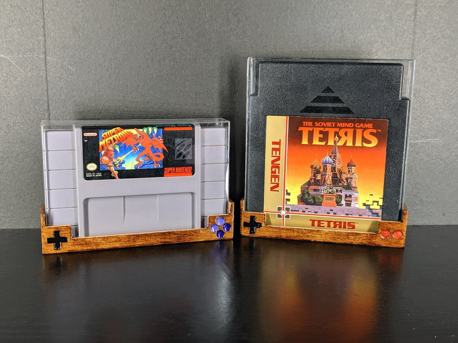 Montaje en pared Nintendo NES Game Cartridge Display Shelf Etsy