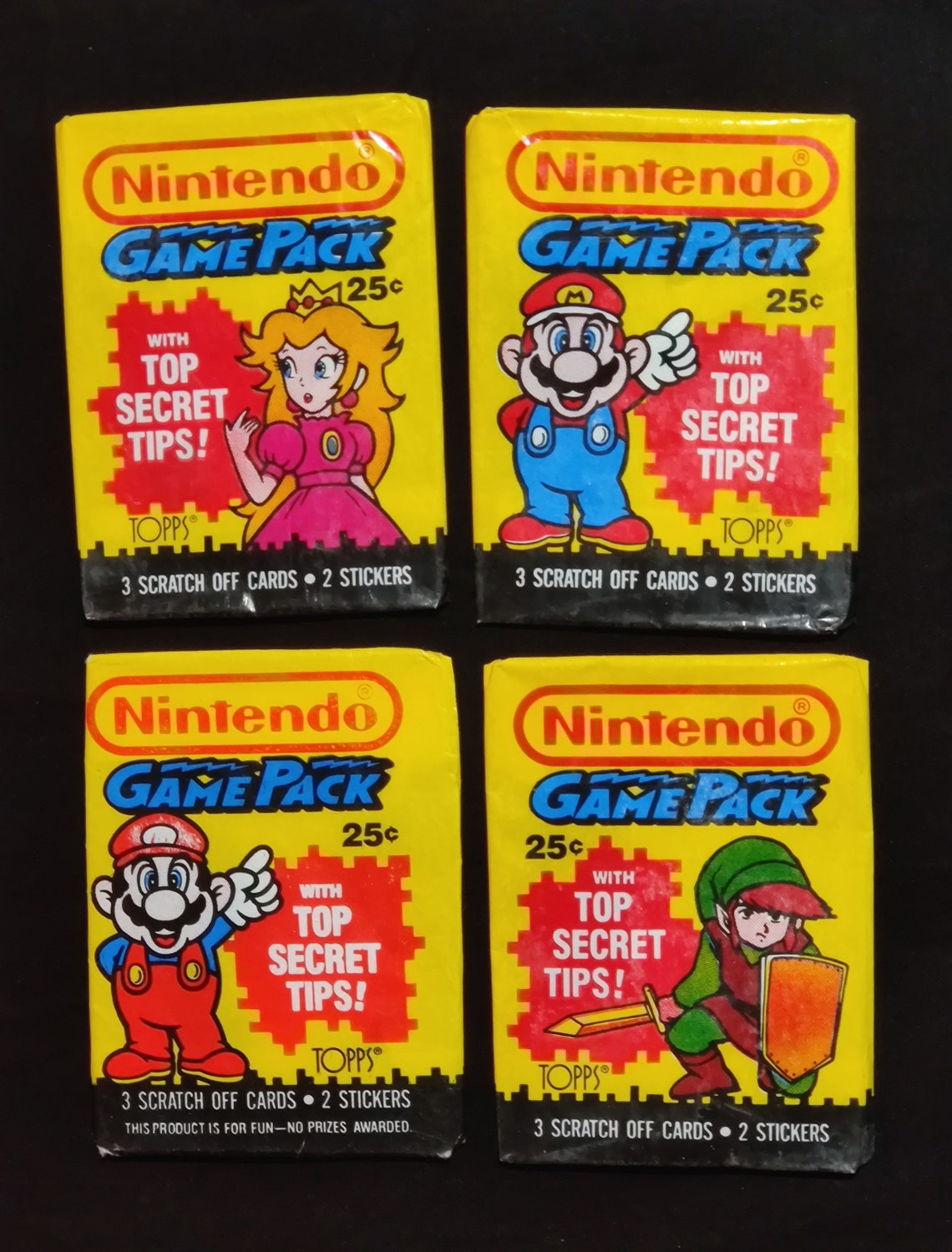 Nintendo Topps Original Wax Wrappers Nintendo Topps Cards Etsy