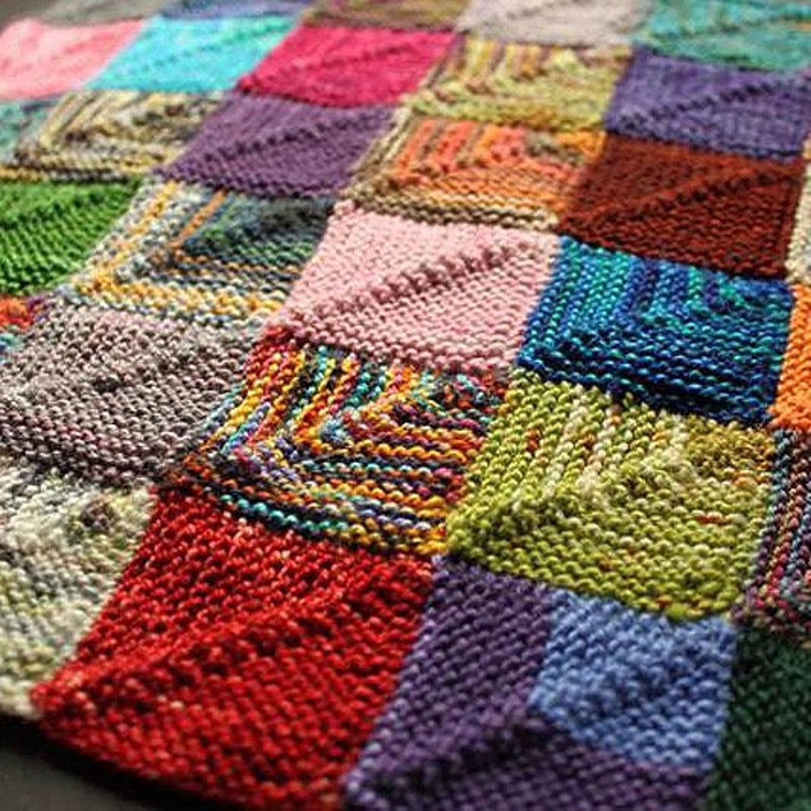 Knitted Sock Yarn Scrap Blanket Starter Kit Top Up 5 Extra Etsy