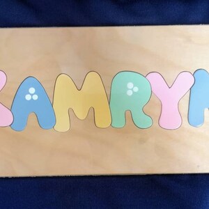 Custom Name Puzzle Pastel