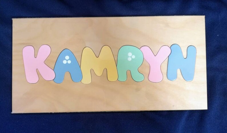 Custom Name Puzzle Pastel