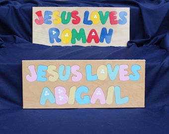 Jesus Loves (Name) Puzzle