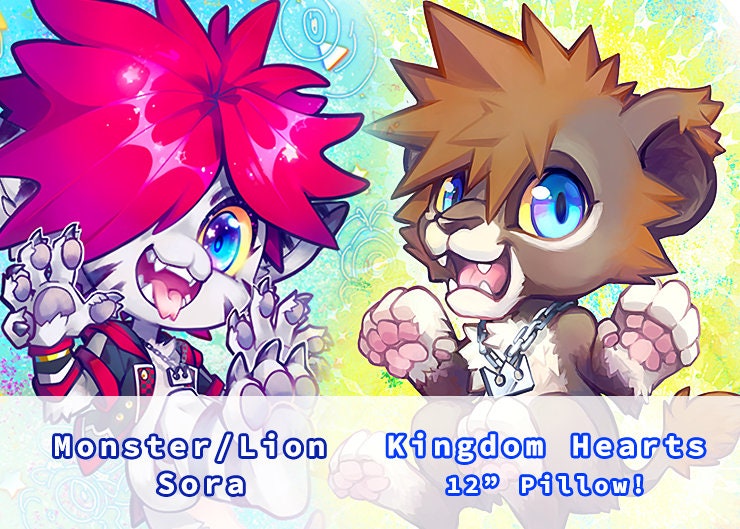 Kingdom Hearts Sora Lion King Monster KH Pillow - Etsy Kingdom Hearts Sora Lion King Monster KH Pillow - Etsy