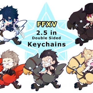 Final Fantasy XV FFXV 2.5 in Charm Keychain Noctis Prompto Ardyn Gladio
