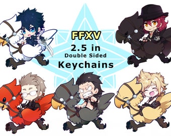 Final Fantasy XV FFXV 2.5 in Charm Keychain Noctis Prompto Ardyn Gladio