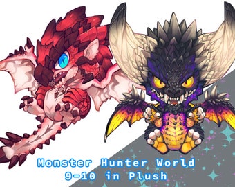 モンスターハンターワールド MHW リオレウス ネルギガンテ ぬいぐるみ