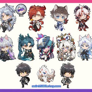 Wuthering Waves Wuwa 2.5 in Keychain Charm Standee
