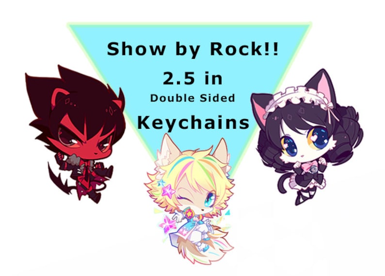 Show By Rock Sb69 2 5 In Charm Keychain Etsy
