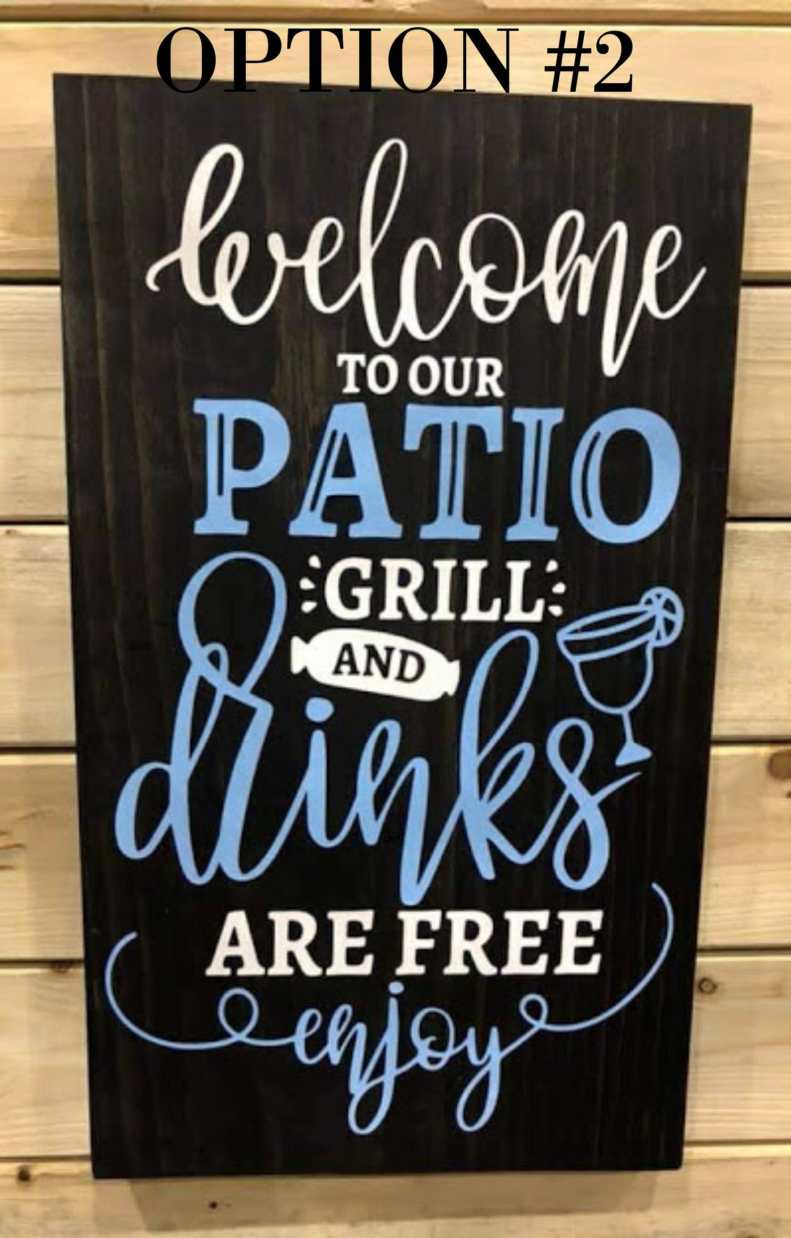 to our Patio Sign Personalized Porch Sign Outdoor Etsy