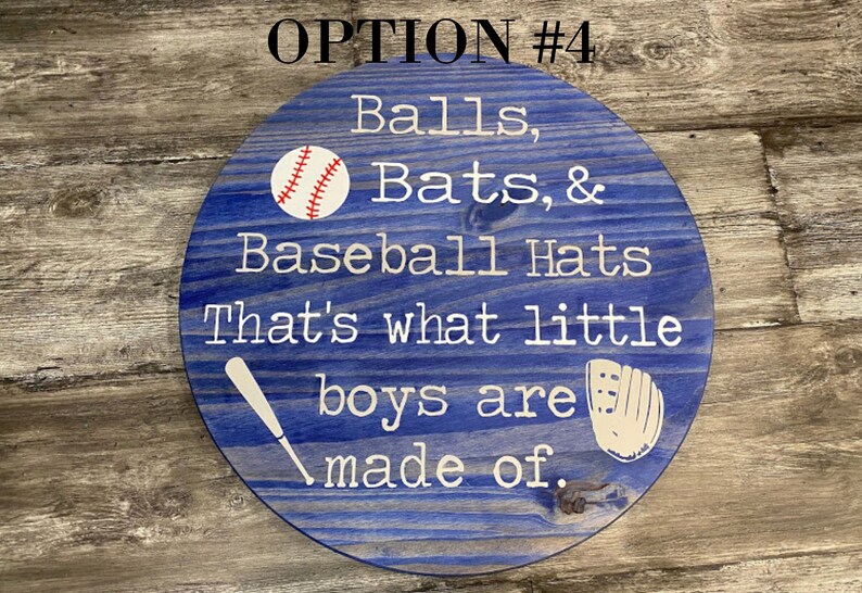Balls Bats and Baseball Hats Sign Baseball Nursery Decor Etsy