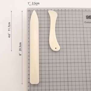 2 Bone Ordner & Creaser Tools / Scoring, Faltung für Origami, Papier basteln, Buchbinden, Leder Basteln / Kartenherstellung / Klapppapier
