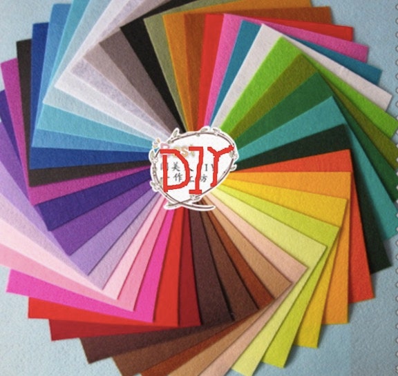Soft Felt Sheet - 6x6 inch 40pcs 1mm Thick Craft Felt Materials Fabric  Sheet DIY Sewing Square, Assorted Color Felt Pack 