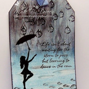 Troquel de metal Dancing Girl in Rain/ Troquel de corte de metal/ Troqueles para scrapbooking, fabricación de tarjetas de felicitación, troqueles