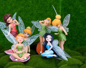 6 Mini Fairy set/Miniature Flowers Fairy / Garden/ Home /Decoration /Mini Craft Landscaping Decor /DIY Accessories