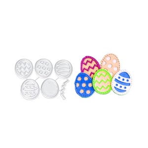 Mini troqueles de corte de metal de huevos de Pascua/Plantillas de metal/Tarjeta de relieve/Álbum de recortes/Decoración/Plantilla de troquelado para manualidades