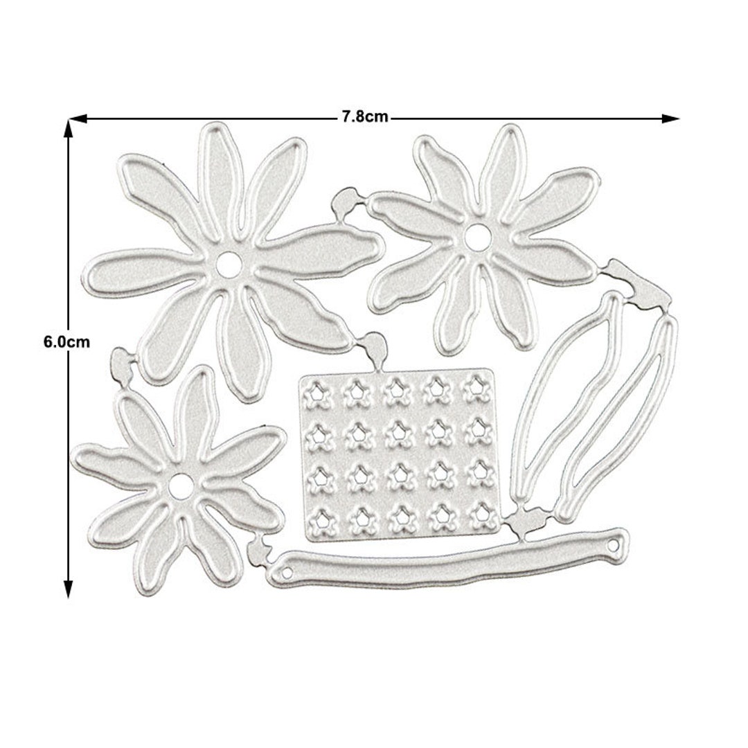 Daisy Flower Die Cut, Scrapbooking Card Making Stencil - Etsy