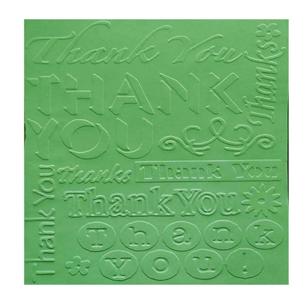 Thank you background embossing folder for card making stationary paper crafts stencil cutting die background