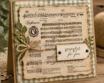 Music Note Silicone Stamp, DIY Scrapbooking (14x14cm)