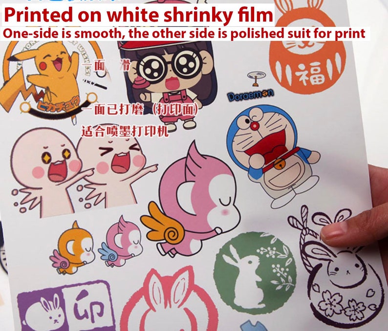 Printable Shrink 10 Sheets A4 Shrink Plastic Sheets Shrink Fun - Etsy