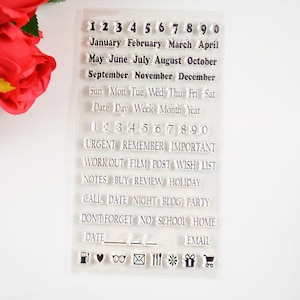 Silicone clear stamp Letters and little signs seals for card making scrapbooking stationery stamps