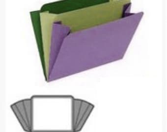 Mini File Folder Metal Cutting Die for Cards and Scrapbooks