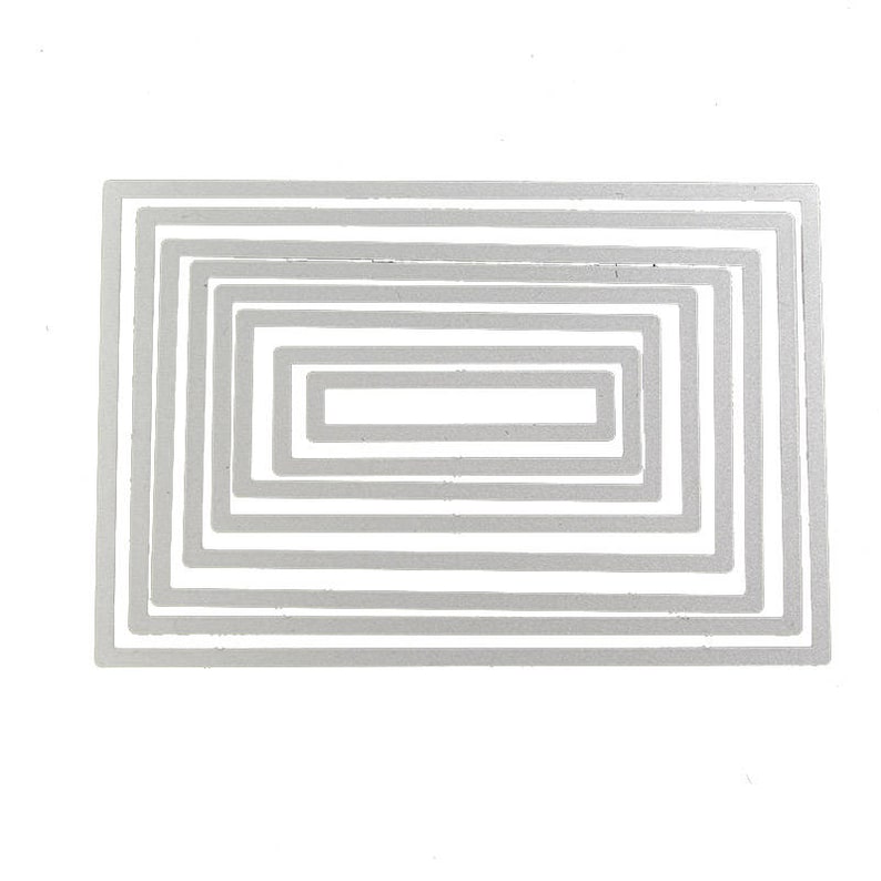 8pcs Rectangle Stitched Dienamic Metal Cutting Dies Carbon Etsy