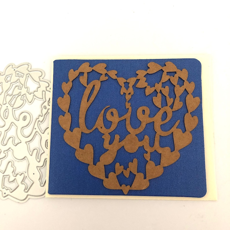 8Pcs Love Design Metal Cutting Die For DIY Scrapbooking Album Paper Card MW 