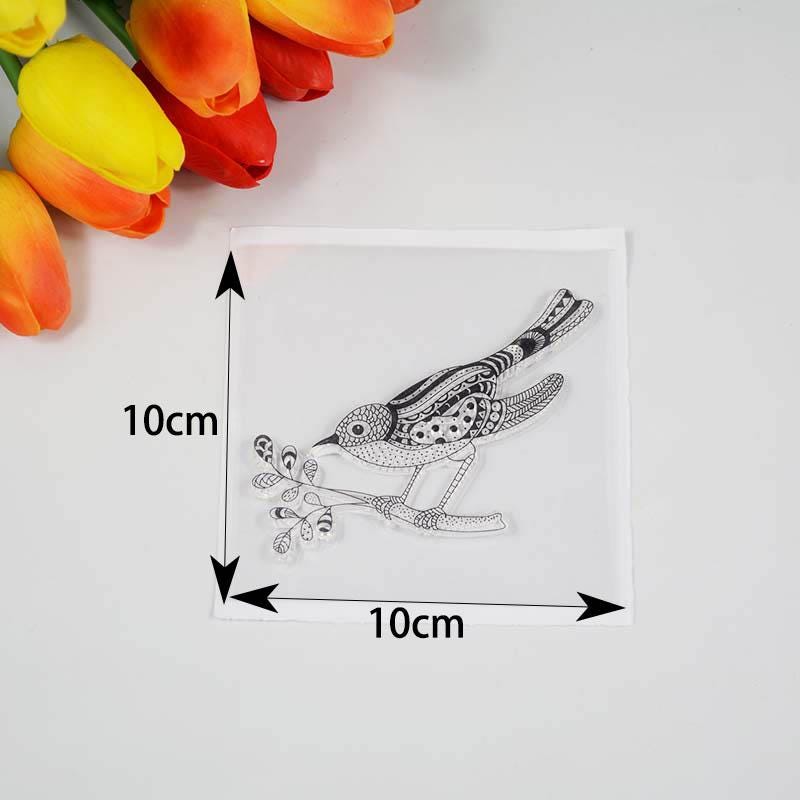 Bird Clear Stamp Rubber Seal for Card Making DIY Scrapbooking Paper ...