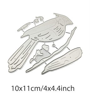Oiseau de Noël en métal découpé pour scrapbooking DIY Fabrication de cartes de voeux au pochoir Modèles en métal découpés avec matrice en acier au carbone