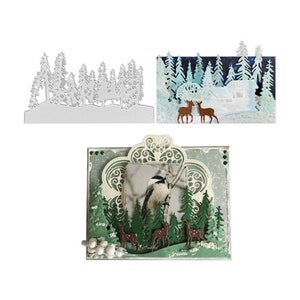 Forest Woods Border metal die cut|  Metal cutting die| Scrapbooking Die-cut for scrapbooking, Greeting card making , die cut