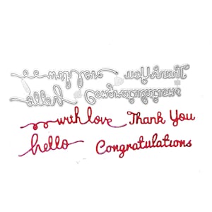 4 Short Words metal die cut| Metal cutting die| Scrapbooking Die-cut for scrapbooking, Greeting card making , Carbon steel die cut