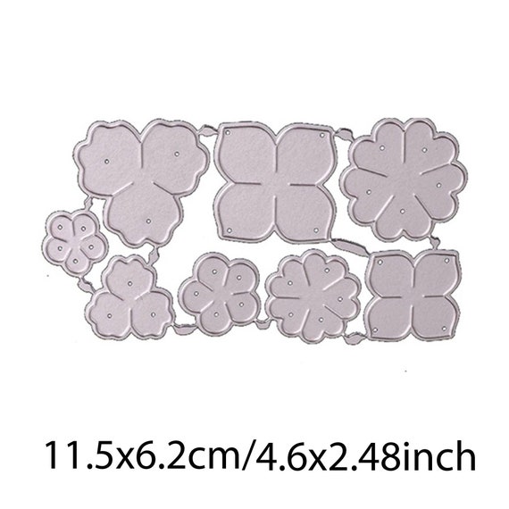 1Set Three Leaves Metal Cutting Dies DIY Stamps Crafts Template Mold Stencils For Embossing Scrapbooking Decoration