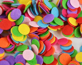 400 vilten cirkels met gemengde kleuren, benodigdheden voor knutselprojecten (2,5 cm)
