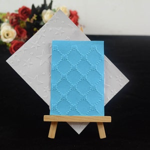 Diamond grid background embossing folder for card making stationary paper crafts stencil cutting die background