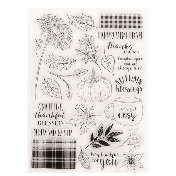 HerbstSegen Transparent Stempel Stempel Stempel Stempel Zur Kartenherstellung Dekoration Scrapbook DIY Fotokarten