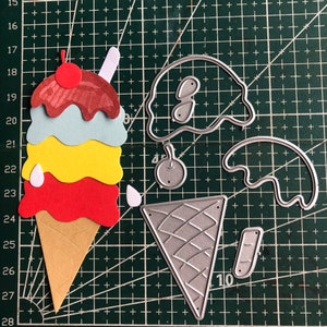 Fustellatura di metallo per gelato/ Fustellatura per metallo / Scrapbooking Fustellatura per scrapbooking, Produzione di biglietti di auguri, fustellatura Biglietto d'invito