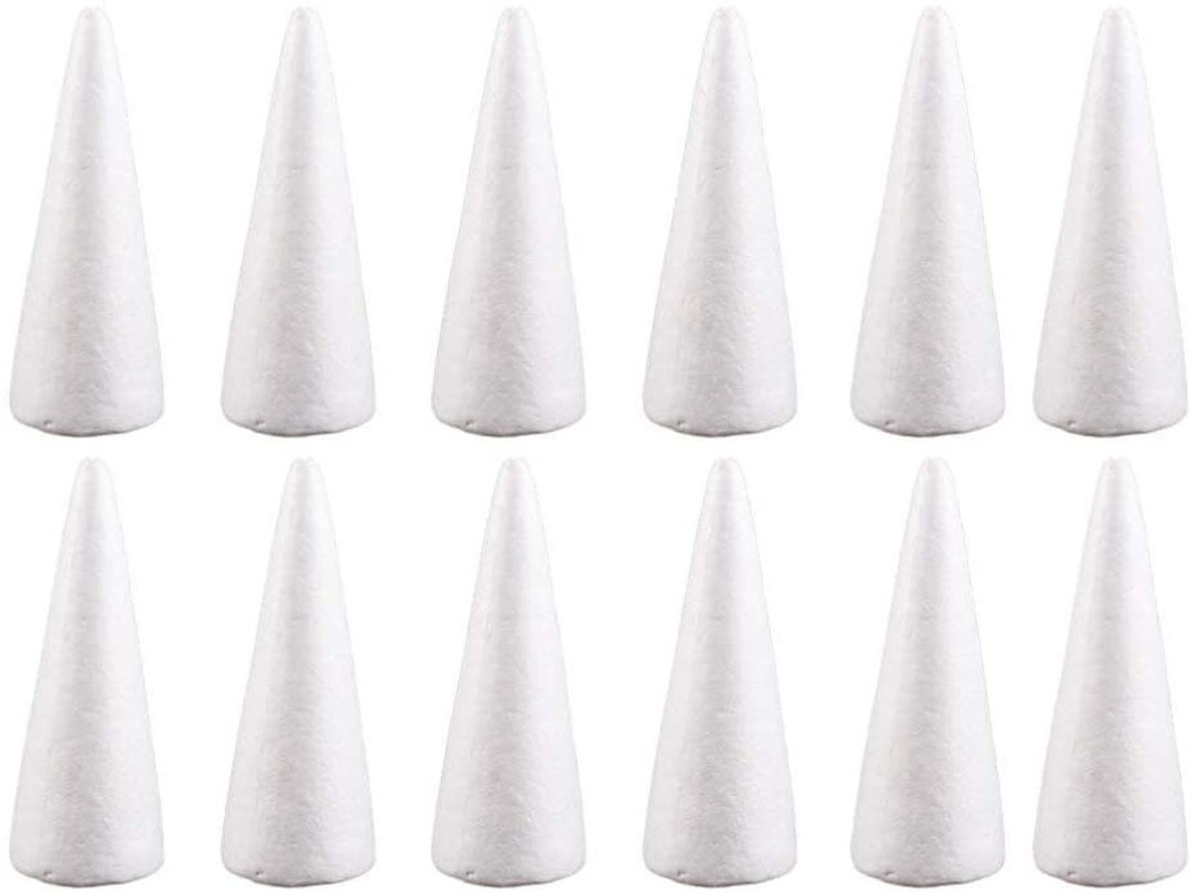 Set of 20 styrofoam shapes (diamond, 7.5x5.5x4.5 cm) - Wood, Tools