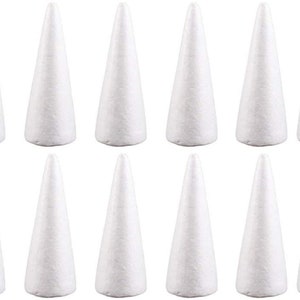 FloraCraft CraftFōM 2-piece Foam Cone 2.75-inch x 6-inch White