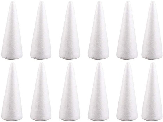 ACTENLY Craft Foam Cone - 20- Pack Cone Shaped Foam for DIY Home Craft  ProjectChristmas TreeTable Centerpiece Polystyrene Foam2 - Craft Foam Cone  - 20- Pack Cone Shaped Foam for DIY Home