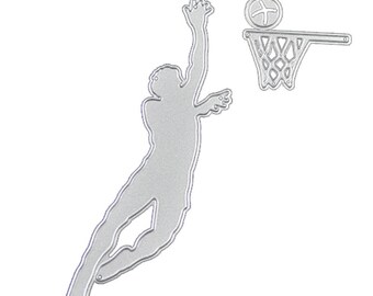 Fustella Stencil Per Scrapbooking – Squadra Di Basket, In Acciaio Al Carbonio, Per Biglietti E Album Fai Da Te