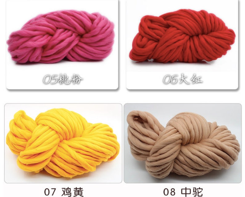 250G Super Bulky Arm Knitting Wool Roving Knitted Blanket Etsy