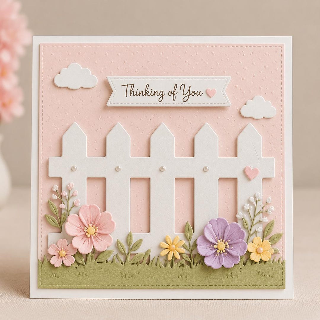 Fence Metal Frame Cutting Die DIY Scrapbooking/card Making/embossing ...