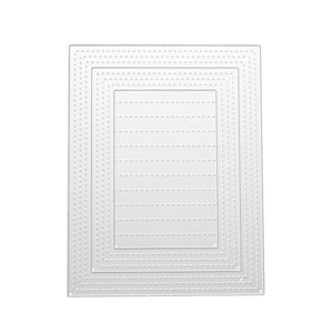 Gestickter Rahmen und Memo Metall Schneide stanz schablonen Prägung Karte Scrapbooking Album Dekoration Handwerk Die Cutting Template