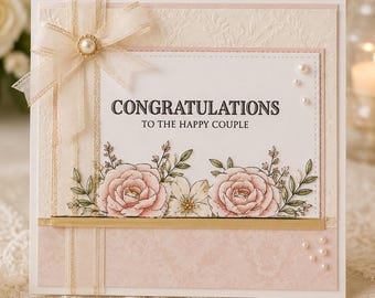 Congratulations Clear Stamp Set, Hello Sentiment Stamp for Scrapbook Cards